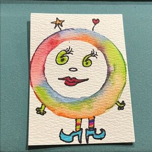 Colorful Abstract Art Card